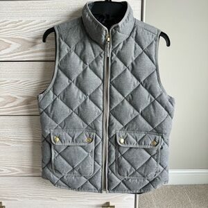 J. Crew Quilted Down Vest